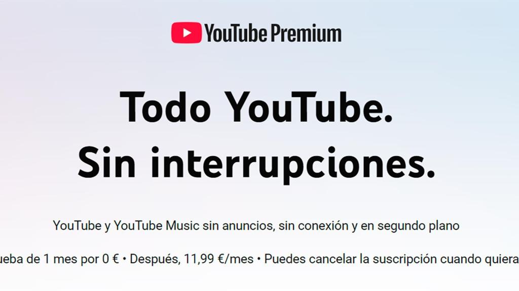 YouTube Premium en España