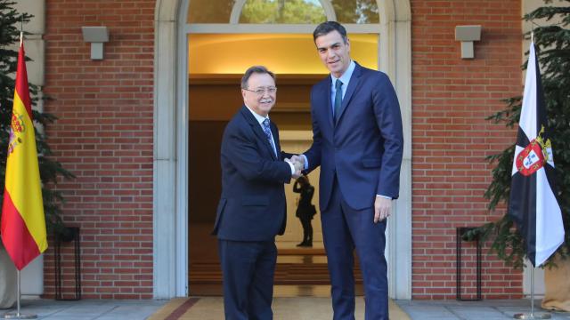 Juan Jesús Vivas, recibido por Pedro Sánchez en Moncloa, en agosto de 2021.