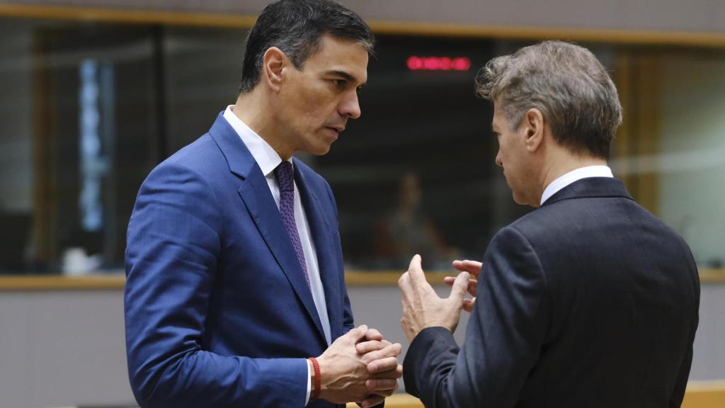 Pedro Sánchez, durante la sesión de trabajo de la cumbre del Consejo Europeo en Bruselas