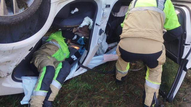 Accidente de tráfico en Rois (A Coruña)