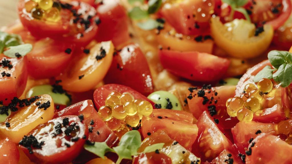 Talo de tomate de Eneko Atxa en Basque.