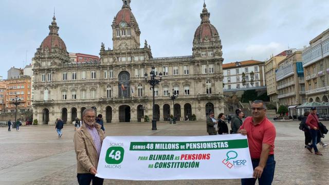 Concentración en A Coruña para defender el blindaje de las pensiones