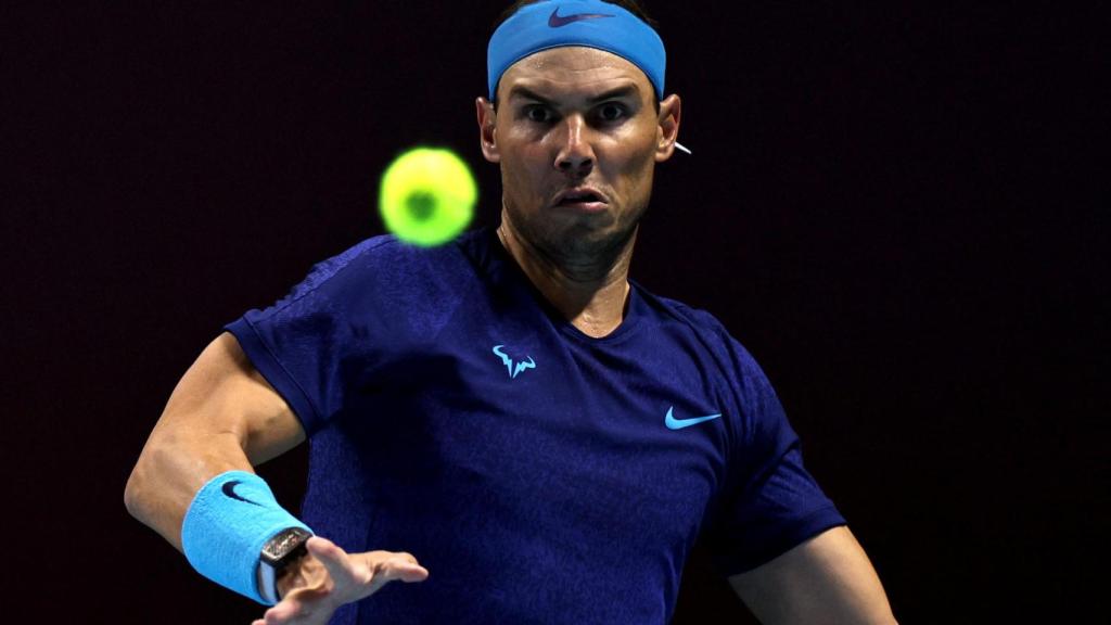 Rafael Nadal, durante la Six Kings Slam