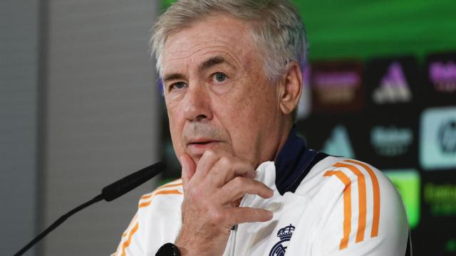 Carlo Ancelotti en la rueda de prensa previa al partido contra el Celta.