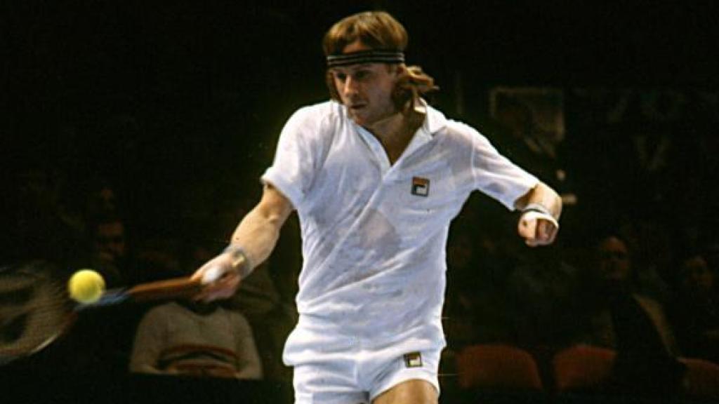 Björn Borg, en pleno apogeo de su tenis.