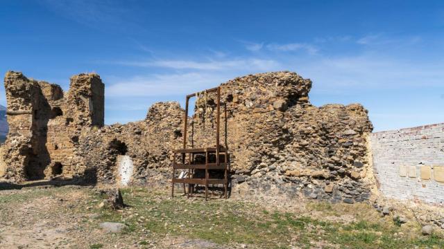 Interior del castillo de Trasmoz.