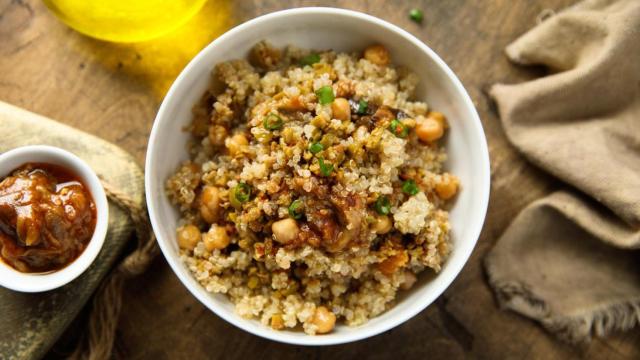 Un plato de quinoa