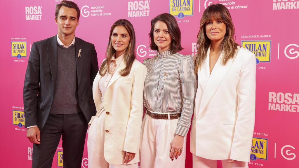 Pepe Barroso, Amaia Salamanca, Isabelle Junot e Isabel Jiménez en el Rosa Market.