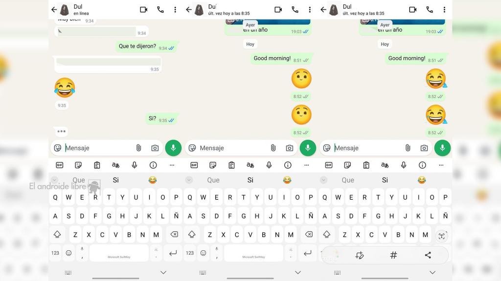 El nuevo indicador y las nuevas animaciones de ciertos emojis en WhatsApp