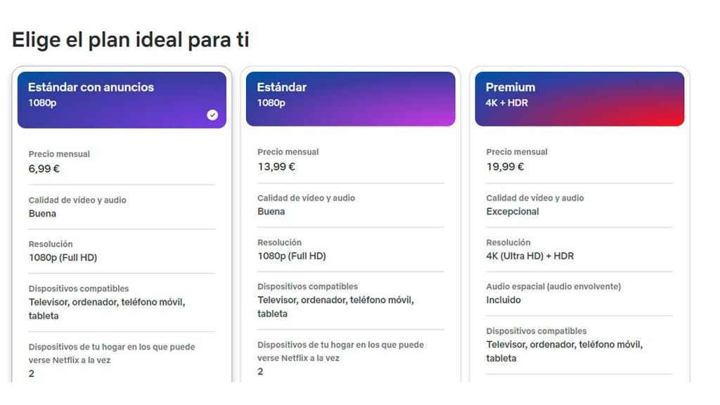 Así quedan los precios de Netflix en España