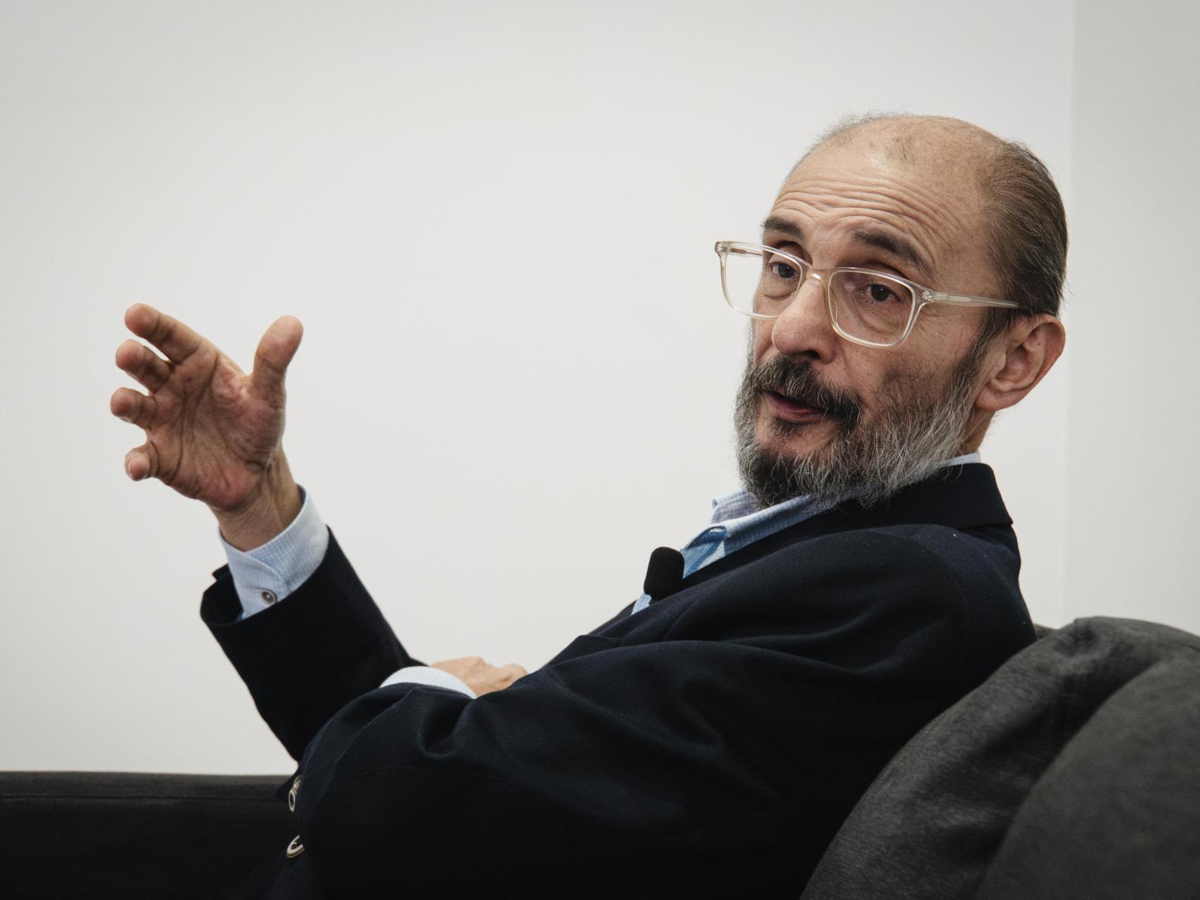 El secretario general del PSOE de Aragón y expresidente del gobierno regional, Javier Lambán.