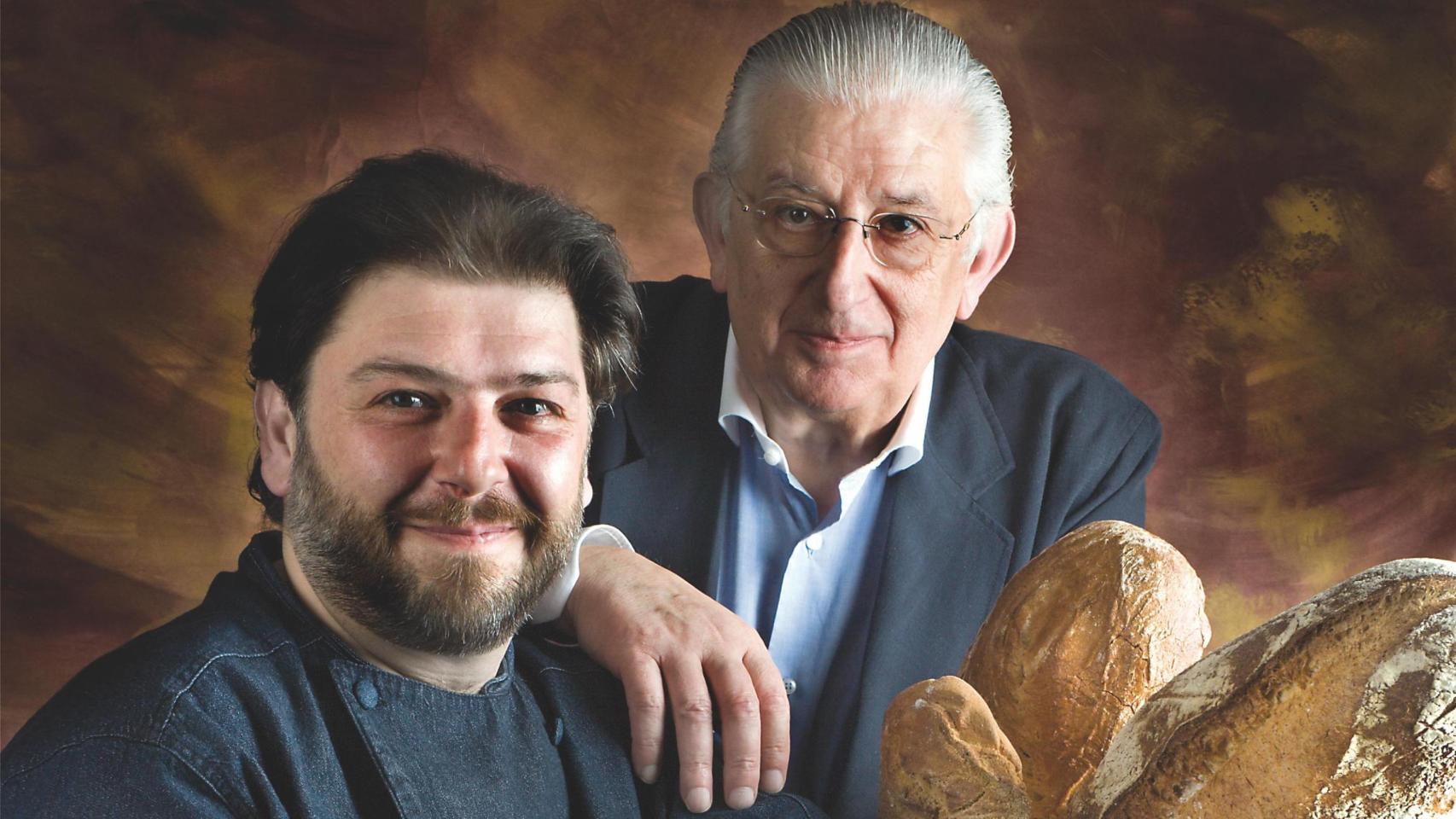 Paco Fernández, padre e hijo, de la familia de propietarios del obrador Viena La Baguette.