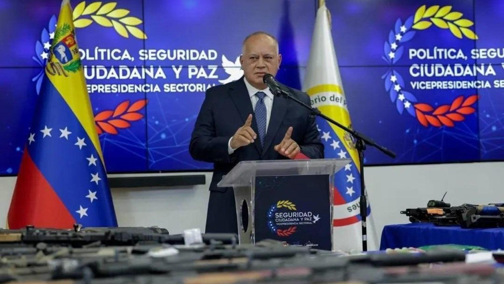 El ministro del Interior de Venezuela, Diosdado Cabello.