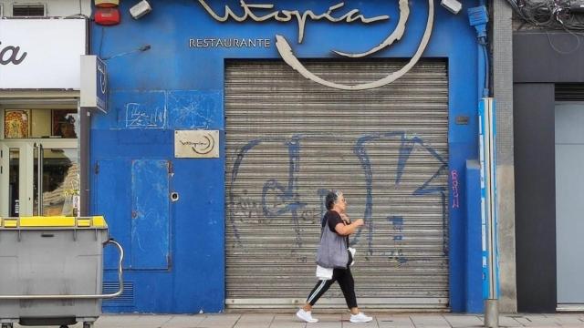 Bajo del antiguo restaurante Utopía, en la avenida de Buenos Aires.