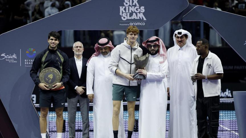 Jannik Sinner se lleva el primer Six Kings Slam ante Carlos Alcaraz en ...