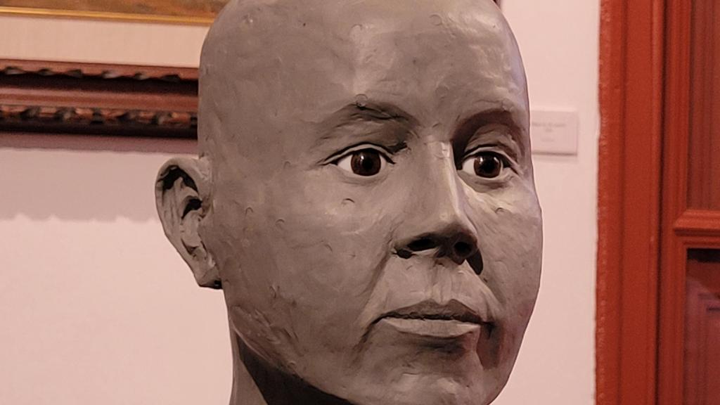 Una reconstrucción del rostro de 'Lazuer', mujer que vivió en la Edad de Bronce.