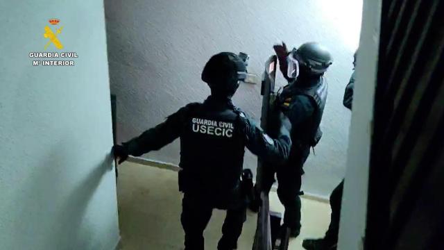 Imagen de la operación de la Guardia Civil.