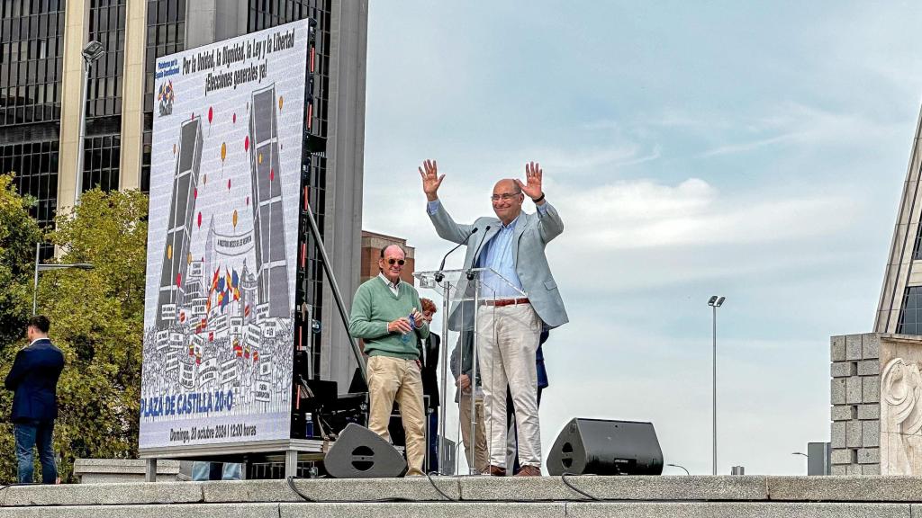 Alejo Vidal-Quadras en la manifestación.