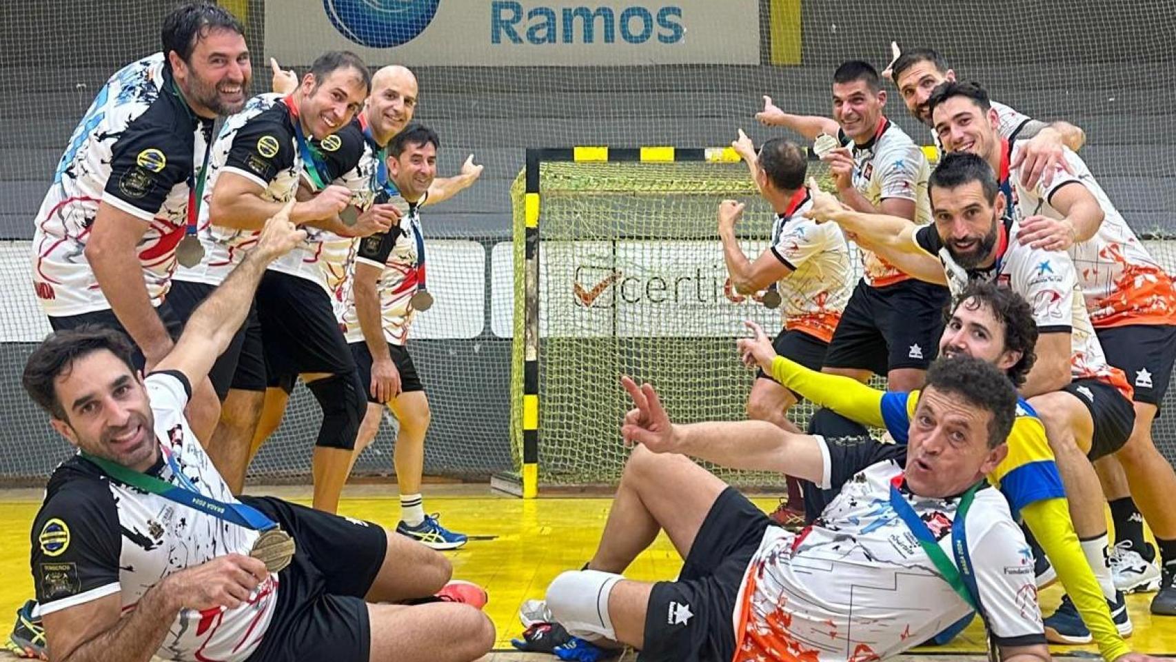 Los bomberos de Aranda de Duero, campeones de Europa de balonmano