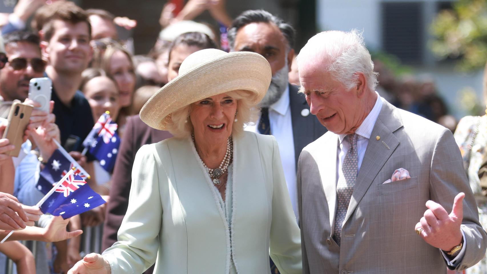 Carlos III y Camila en su primer día de gira por Australia.