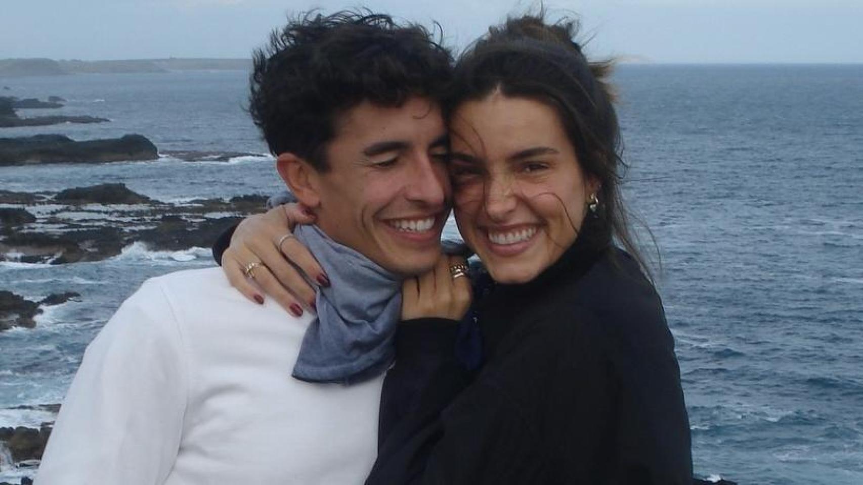 Marc Márquez y Gemma Pinto.