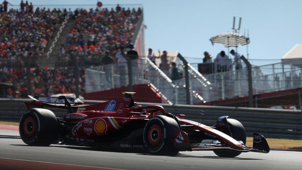 Carlos Sainz, durante el GP de Estados Unidos.