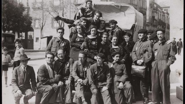 García Lorca y otros componentes de La Barraca. Fotografía anónima. Museo Reina Sofía