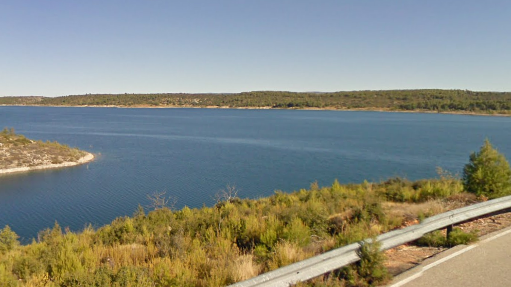 Embalse de Alarcón (Cuenca). Foto: Google Maps.