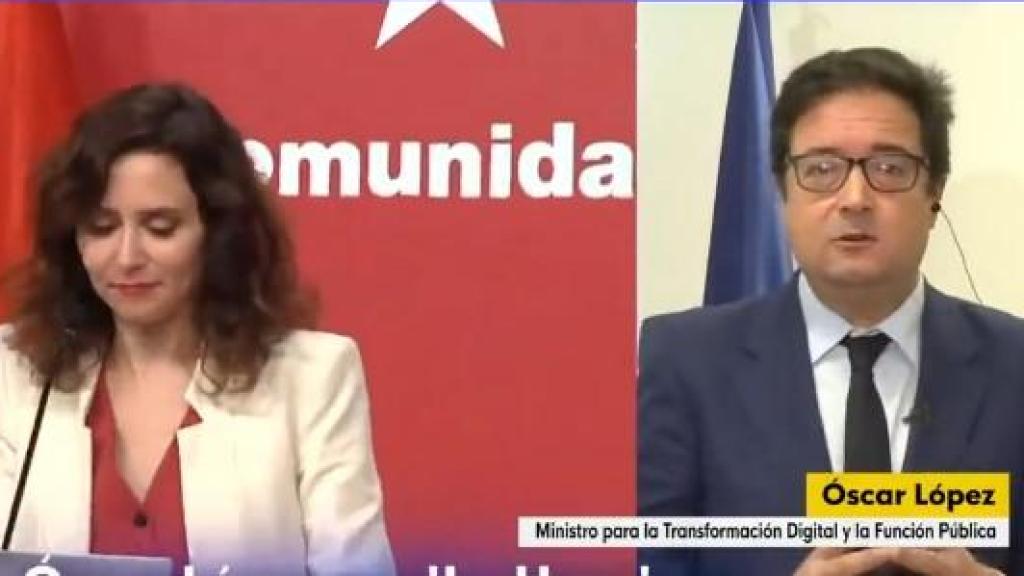 El ministro de Transformación Digital y Función Pública, Óscar López, este lunes en TVE.