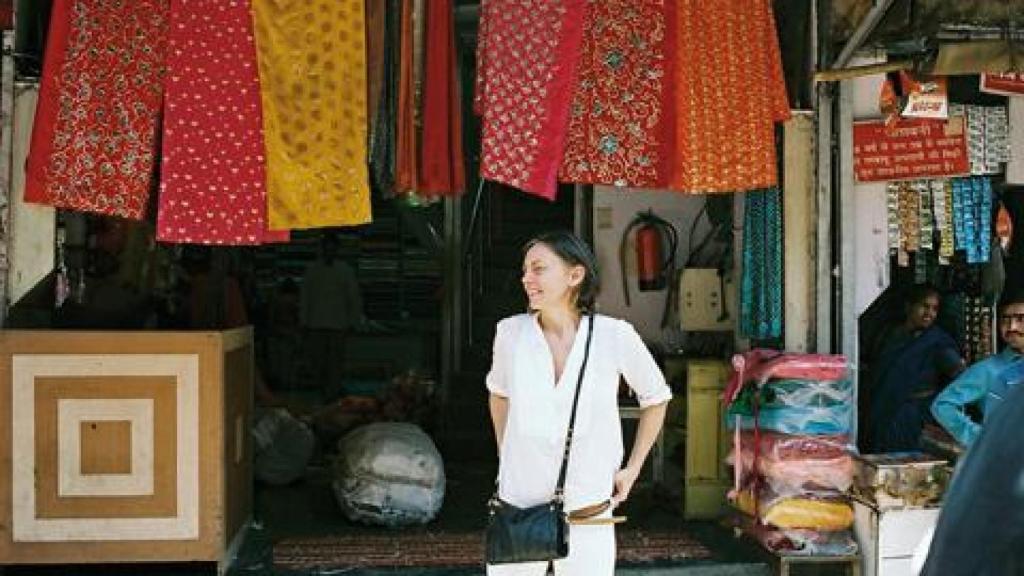 Gabriella Cortese, durante uno de sus viajes.