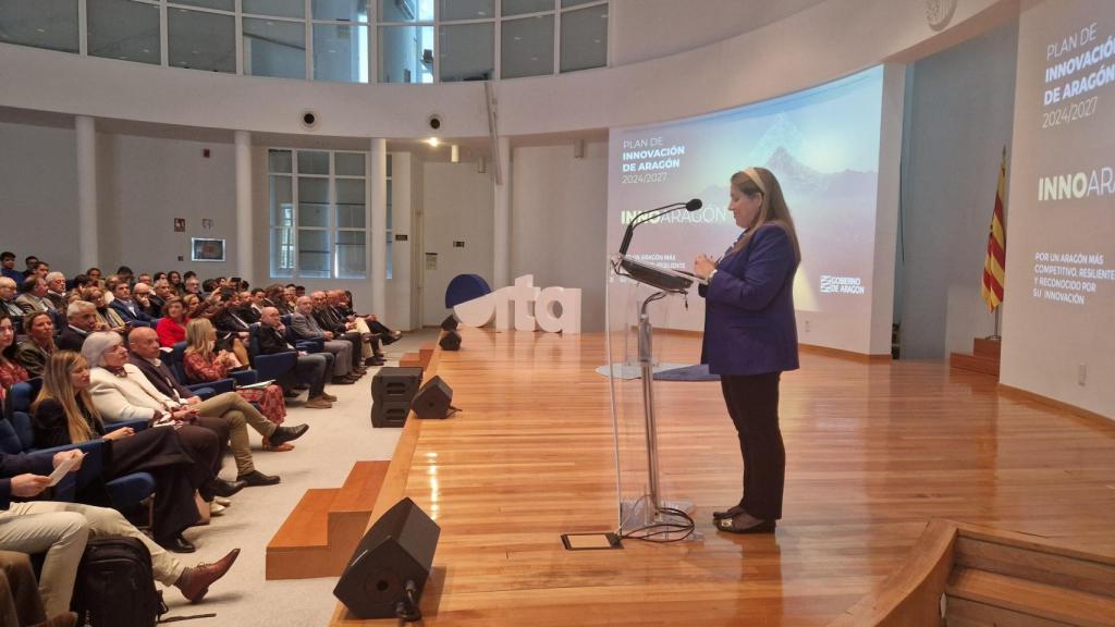 La directora general de Innovación, Mar Paños, durante su intervención.