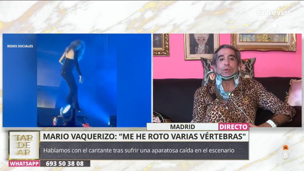 Mario Vaquerizo, en directo en 'TardeAR'