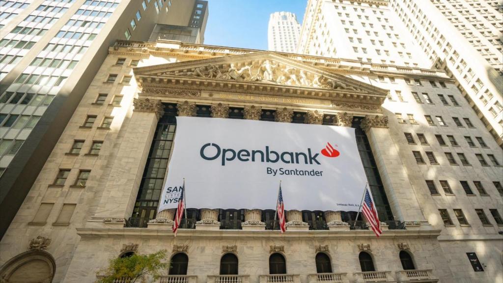 Logo de Openbank en Wall Street.