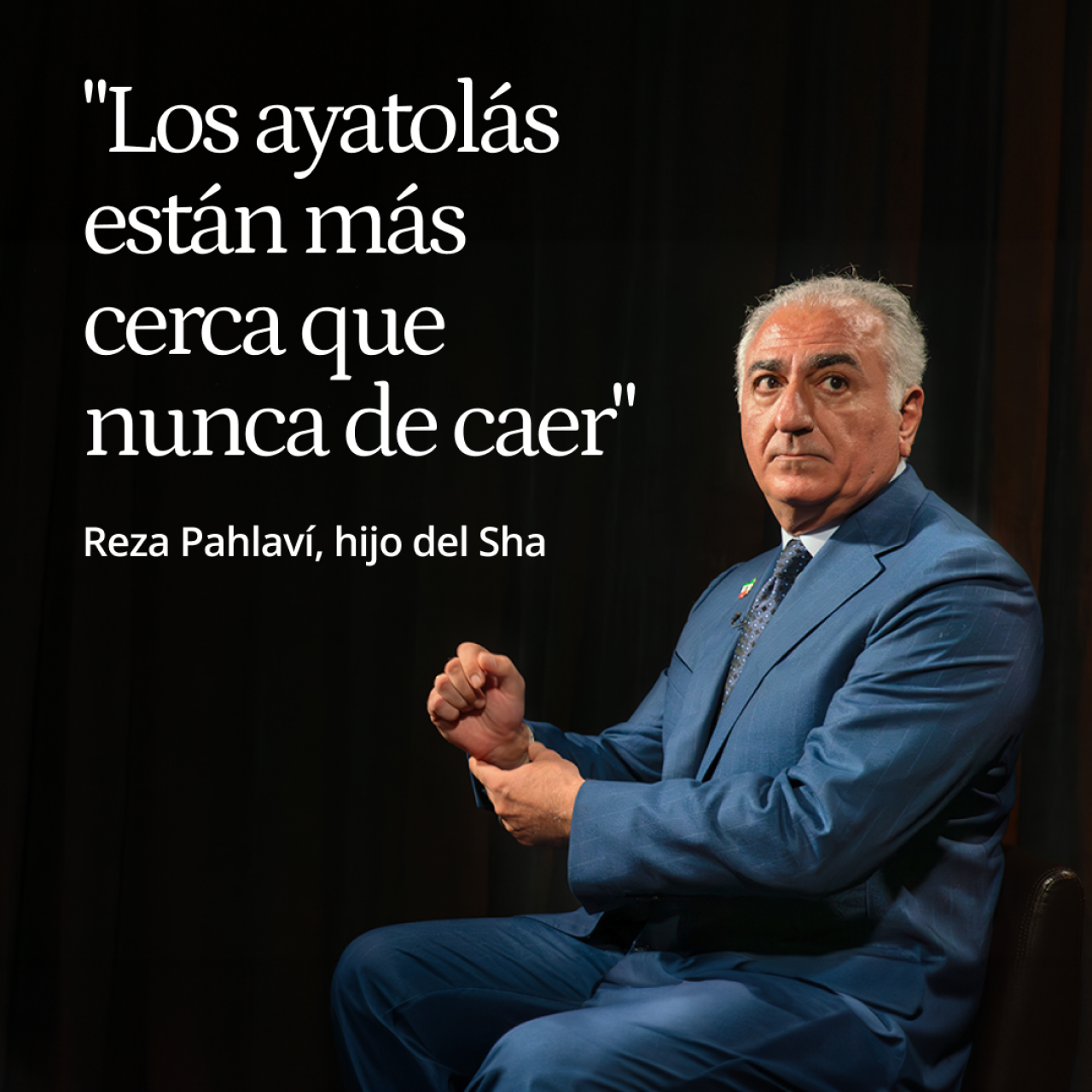 Reza Pahlaví, hijo del último Sha y heredero al trono de Irán: "Los ayatolás están más cerca que nunca de caer"