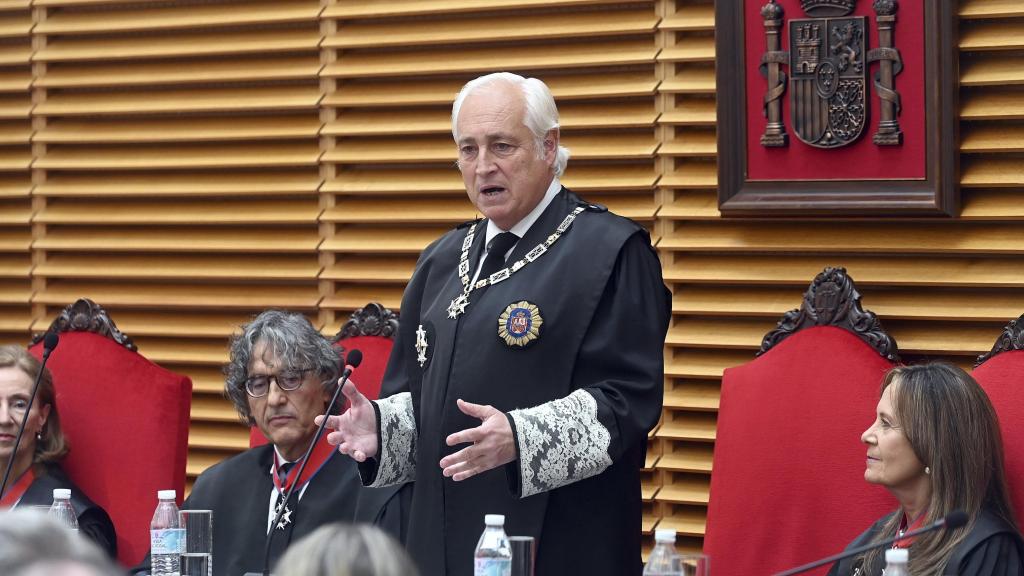 El presidente del Tribunal Superior de Justicia de Castilla y León (TSJCyL), José Luis Concepción, durante su intervención en el acto de apertura del Año Judicial, el pasado 20 de septiembre