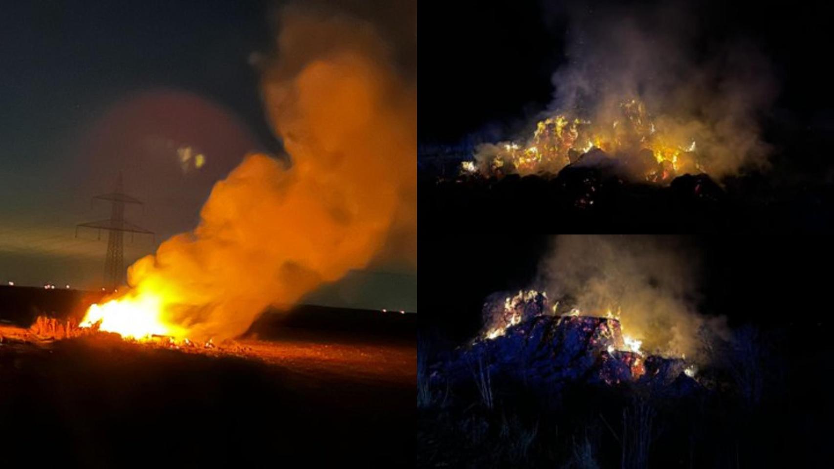 Incendio en Villafrechós (Valladolid)