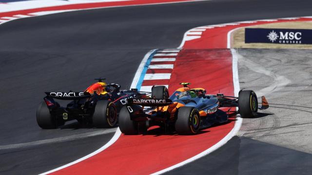 La maniobra de Norris sobre Verstappen en el GP de Estados Unidos