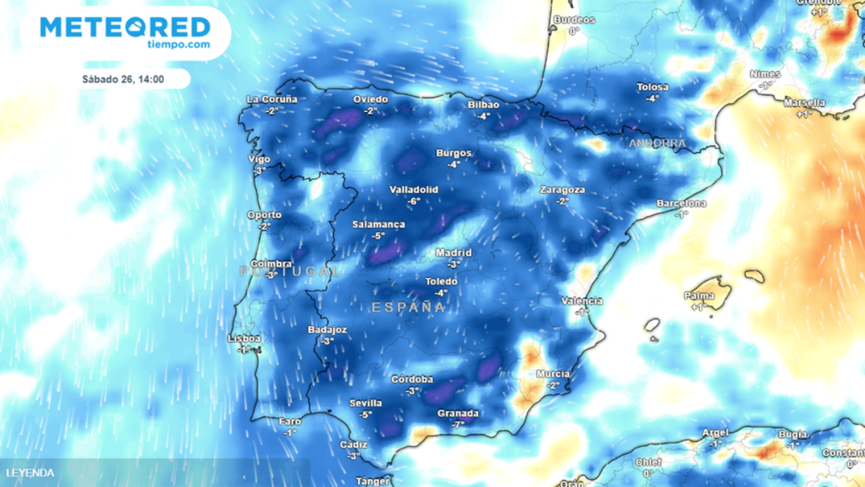 La semana podría acabar con temperaturas anormalmente bajas.