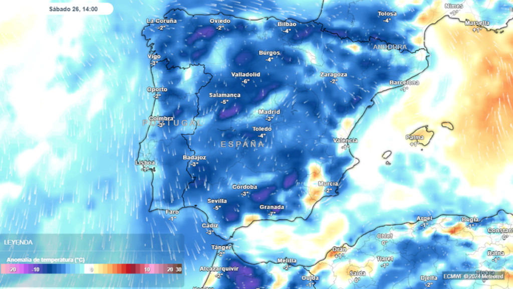 La Aemet alerta de la llegada de una DANA