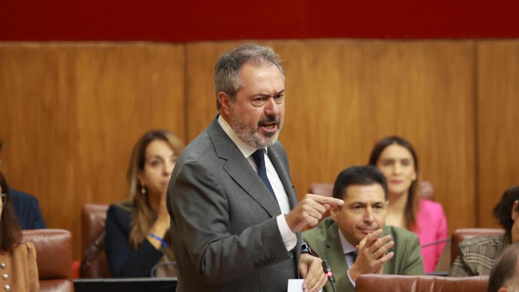 Juan Espadas, secretario general del PSOE de Andalucía, en el Parlamento de Andalucía.