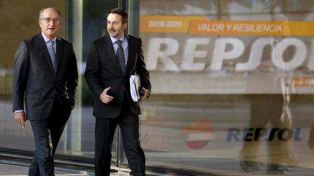 El presidente de Repsol, Antonio Brufau, y su consejero delegado, Josu Jon Imaz.