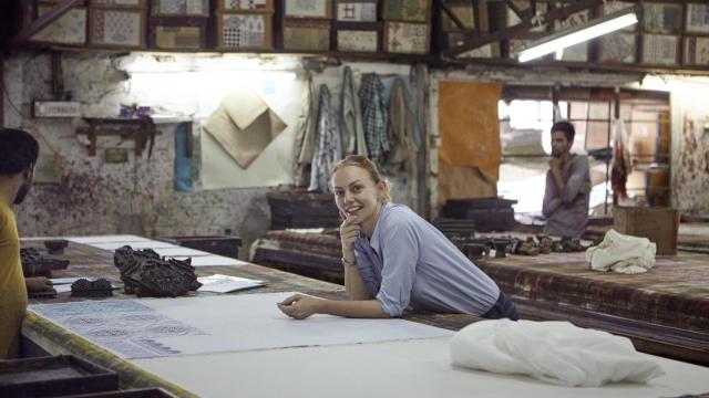 Gabriella Cortese, en uno de sus talleres.