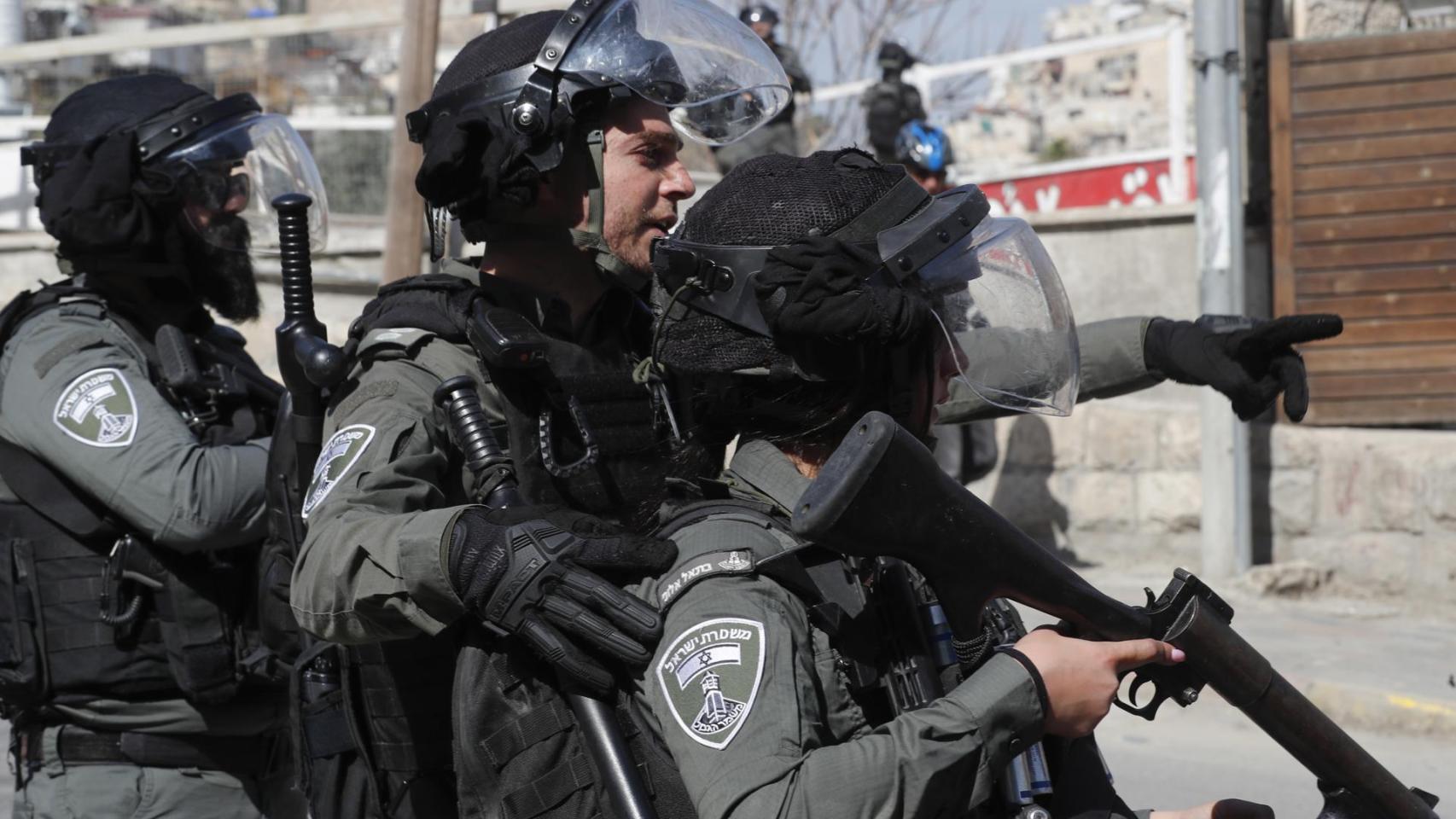 Agentes de la Policía Fronteriza israelí.