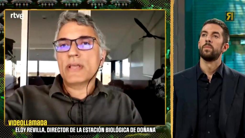 Eloy Revilla, director de la estación biológica de Doñana durante su intervención en el programa