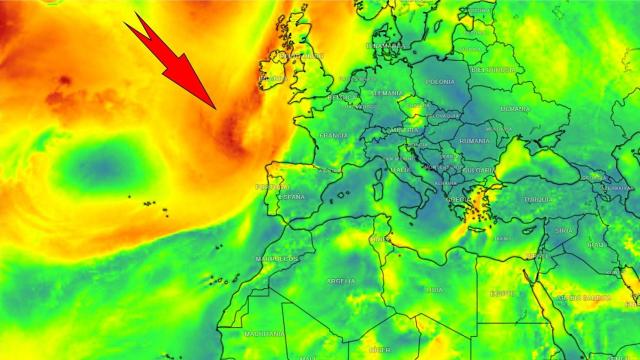 Las rachas de viento impulsadas por los frentes atlánticos y la DANA para el último fin de semana de octubre. Meteored.