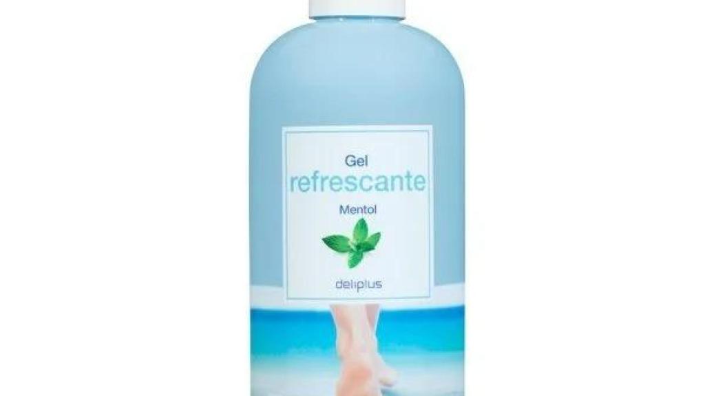 Gel refrescante mentol Deliplus para pies y piernas.