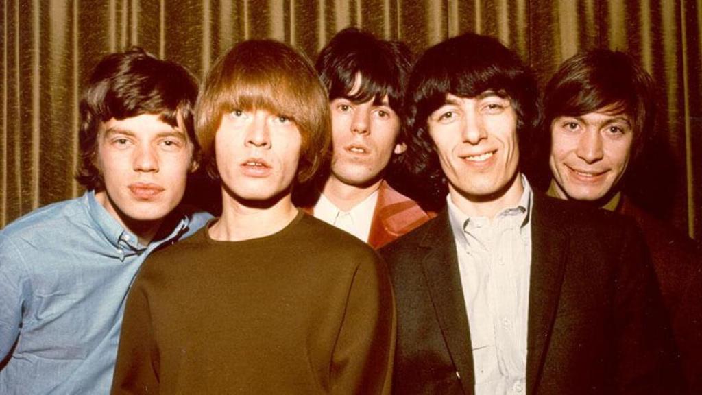 Mick Jagger, Brian Jones, Keith Richards, Bill Wyman y Charlie Watts en una foto temprana de The Rolling Stones, en la década de 1960.