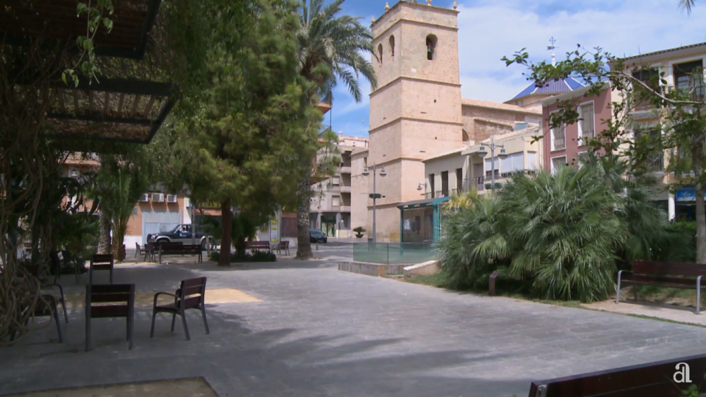 Una plaza de Mutxamel.