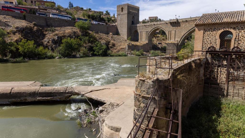 El azud de Santa Ana ya estuvo vinculado a una minicentral eléctrica que abasteció de energía a la Fábrica de Armas.