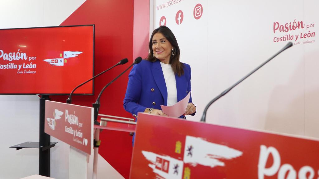 La secretaria de Organización del PSOE de Castilla y León, Ana Sánchez, en una imagen de archivo